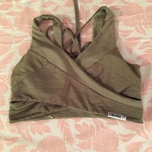 Green GYMSHARK sports bra